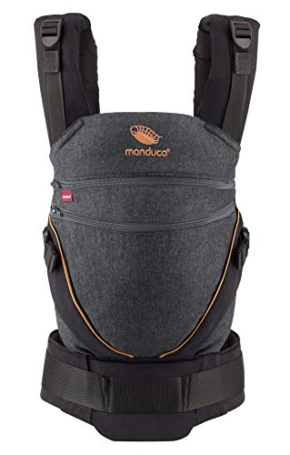 manduca XT Porte-Bébé > denimblack-toffee < Porte-Enfant ergonomique & physiologique